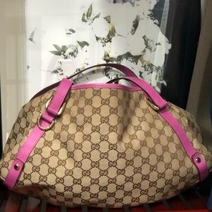 New Gucci Monaghan with pink straps